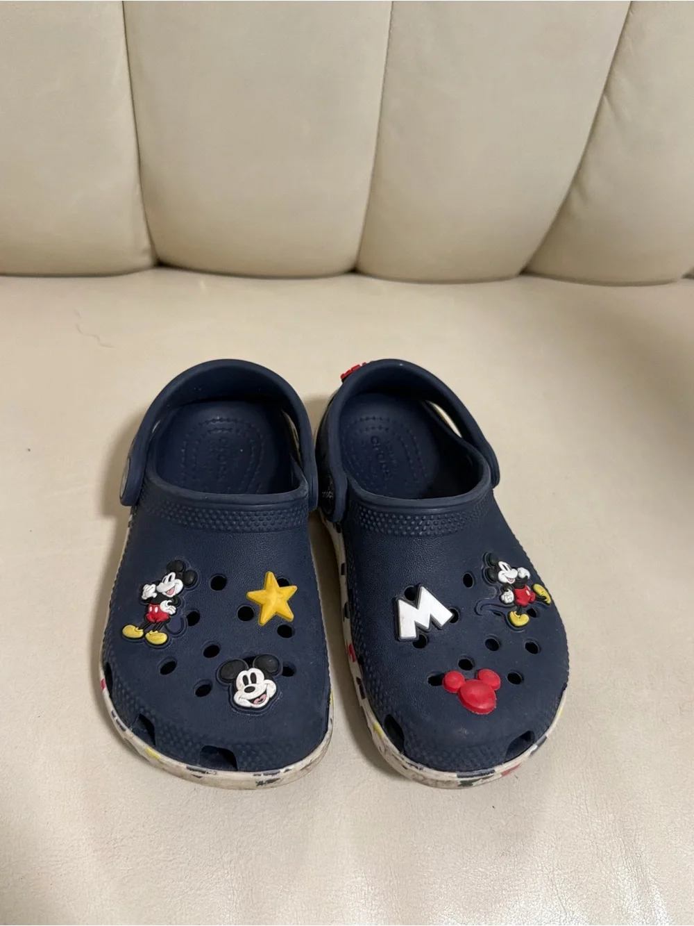 CROCS Navy Kids Mickey Mouse Jibbitz Clogs
